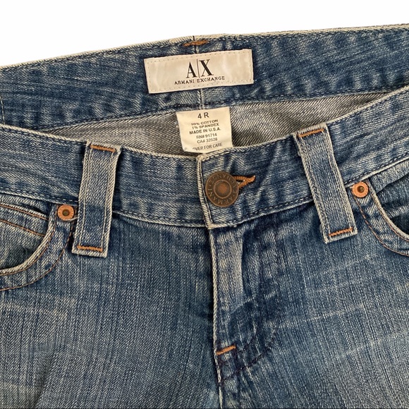 A/X Armani Exchange ‘Reverb’ Flare Jeans in ‘Stone Whisker’ Wash/Sz 4 Reg/EUC!!! - Picture 4 of 5